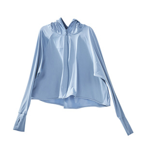 2026 High Quality Sunscreen Clothing for Women UPF50+ Long Sleeve Ice Silk Outdoor Hooded Ultraviolet-Proof Clothing