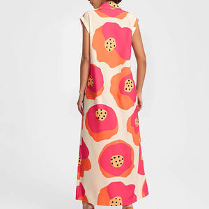 Ropa musulmana Mujer Dubai <span class=keywords><strong>Abya</strong></span> Vestido de gasa con mangas largas y cuello redondo Vestidos Cinturón/ - Product Image 6