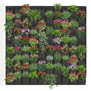 Jardinières Verticales Murales à Poches Suspendues en Fibre de <span class=keywords><strong>Plastique</strong></span> pour Jardin d'Herbes Aromatiques Intérieur ou Extérieur, Sac de Plantation Vertical - Product Image 1