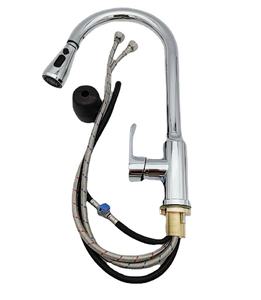 NES-P55 bassin de cuisine pompage <span class=keywords><strong>robinet</strong></span> <span class=keywords><strong>d</strong></span>'eau chaude et froide une clé <span class=keywords><strong>arrêt</strong></span> <span class=keywords><strong>d</strong></span>'eau ménage évier en acier inoxydable télescopique anti-éclaboussures - Product Image 1