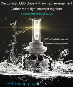 Ts16949 chứng nhận nhà sản xuất <span class=keywords><strong>30</strong></span> Watts 3000 <span class=keywords><strong>lumens</strong></span> 9012 LED tự động đèn pha bóng đèn H4 H11 H1 trên bán - Product Image 3