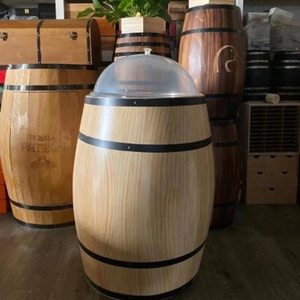 Wholesale <strong>Wood</strong> <strong>Barrel</strong> with Stainless Steel Liner Food Storage <strong>Barrel</strong> - Product Image 3