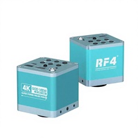 Microscope trinoculaire électrique 4K RF4 USB 2160P 30FPS avec résolution Full HD réglable et oculaire pour réparation de circuits imprimés