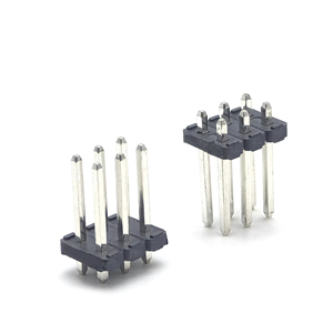 Conector de pin header de paso de 4.2mm, doble fila, recto, H2.5mm, material LCP, 2*3P - Product Image 1
