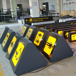 دليل اتجاهي معلق احترافي مخصص من الألومنيوم على الوجهين من من من من من من من أجل تحديد موقع المطار بإضاءة مضيئة - Product Image 2