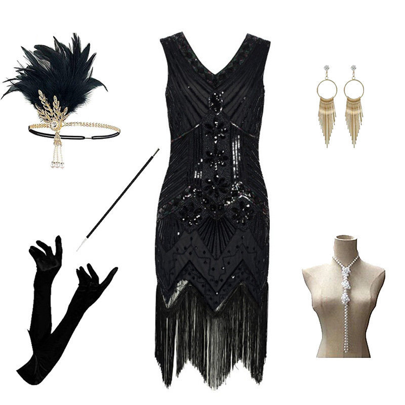 Accessoires de robe noire F
