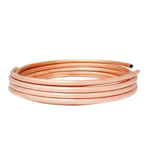 Bobina de cobre enrolada para ar condicionado, tubo de refrigerador, 5/16 "level