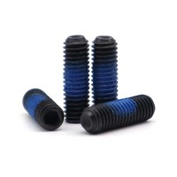 Vis sans tête à empreinte hexagonale en acier allié oxyde noir avec patch en nylon, à pointe coupée, à verrouillage par filetage, pour verrouillage de filetage