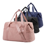 Sacs polochon de nuit OEM pour week-end avec pochette à roulettes Article personnel Sac fourre-tout de voyage Sac de danse d'entraînement pour femmes Gym