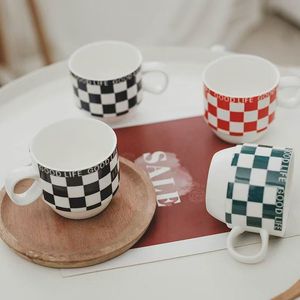 <b>Small</b> Espresso Mug Ceramic Black or Red Cartoon Pattern Coffee Mug Eco-friendly Reusable Food Safe <b>Microwave</b> Dishwasher Safe - Product Image 2