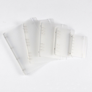 High Quality Simple Frosted Translucent Strap <b>Ring</b> <b>Binder</b> Pvc Custom Colors & Logo A4/B5/A5/A6/A7 6-Hole Business <b>Folder</b> - Product Image 2