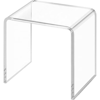 Présentoir carré transparent en acrylique pour comptoir, étagère de présentation de marchandises, présentoir transparent pour parfums, vente en gros