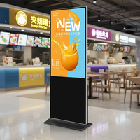 Pantalla LED Rectangular Versátil de 55 Pulgadas con Retroiluminación LED, Resolución 1080P, Sistema Android, Señalización Digital para Interiores, Pantalla LCD IPS