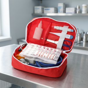 Trousse de premiers secours en acier CE Pakistan PK avec support technique en ligne, plus de 5 ans d'expérience, Classe I Greyrocks pour le modèle -SI-2476 - Product Image 3