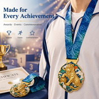 CNAWO Tier-Design Medaille Trophäe Souvenir Geschenke Kundenspezifischer Siebdruck Chinesisches Neujahr Weihnachten Ostern