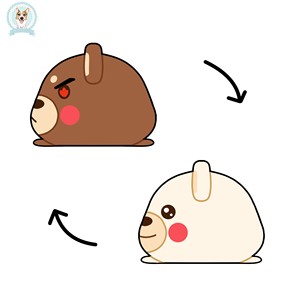CE ASTM Factory Cute Flip Angry mouse llorar Kawaii pareja regalo personalizado animales de peluche <span class=keywords><strong>juguetes</strong></span> para niños - Product Image 5