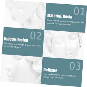 Promotion : Présentoir de Luxe pour Bijoux de Fille, Mannequins en Résine Dorée et Noire pour Boucles d'Oreilles et Colliers - Product Image 5