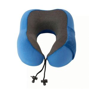Memory Foam U Shape Neck Portable Flight Pillow Travel Kit With <b>Eye</b> <b>Masks</b> Earplug for Plane - Product Image 2