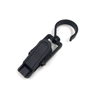 Plastic Rotating <b>Hook</b> <b>Clips</b> 5kg Load White Black Multi Functional Garment Storage Display <b>Clips</b> - Product Image 5