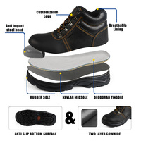 Zapatos de Seguridad con Punta de Acero, Botas de Trabajo Industriales Antipinchazos, Impermeables, Antideslizantes, Calzado de Protección para Construcción y Fábrica para Hombre