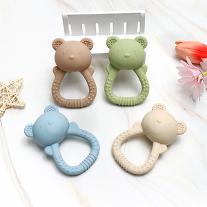 Bé giác quan đồ chơi Montessori giáo dục đồ chơi thực phẩm cấp Silicone nhẹ nhàng bé mọc răng <span class=keywords><strong>Chew</strong></span> an toàn mềm bé Teether sản phẩm đồ chơi - Product Image 1