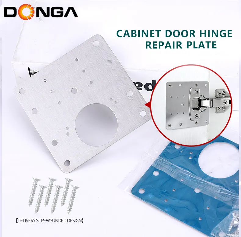 Chinese Manufacturer Stainless Steel Hinge Side Plate Repair Kit For Cabinet Furniture Drawer