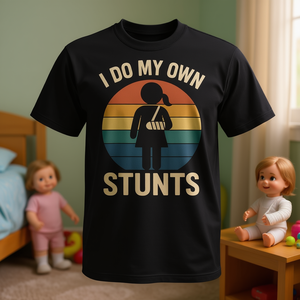 Camiseta I Do My Own Stunts para chicas con brazos rotos, para recuperar de lesiones - Product Image 3
