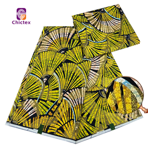 ชุดเดรสแต่งงานมีกากเพชรแบบแอฟริกันสำหรับผู้หญิงใหม่ขนาดใหญ่พิมพ์ลายขี้ผึ้งขนาดใหญ่<span class=keywords><strong>เสื้อ</strong></span>ผ้าปาร์ตี้ตัดเย็บผ้าขาวสะอาดแอฟริกา - Product Image 4