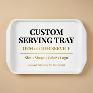 <span class=keywords><strong>Plateau</strong></span> de service <span class=keywords><strong>rectangulaire</strong></span> en mélamine de 17 pouces, logo personnalisé, incassable, sans BPA, <span class=keywords><strong>plateau</strong></span> alimentaire pour restaurant, hôtel, buffet, café, traiteur - Product Image 1