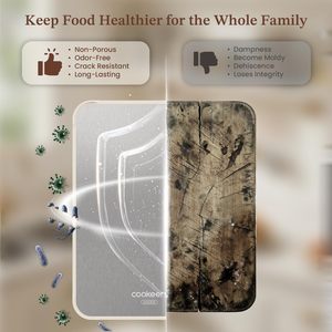 <span class=keywords><strong>Planche</strong></span> à découper en acier inoxydable pour la cuisine, sans bordure, double face, qualité alimentaire - Product Image 4