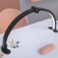 Table de Manucure Intelligente UI avec Écran LED et Lampe à Ongles Demi-Lune Professionnelle Personnalisable