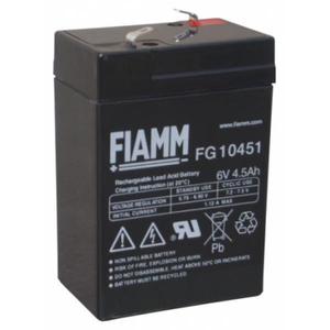 Batterie au plomb-acide scellée rechargeable Fiamm 6V 4.5Ah pour utilisation en veille d'UPS - Product Image 1