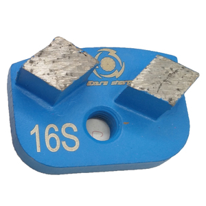 Diamantes de unión metálica rectangulares tipo diente de tiburón para hormigón, OEM de alta calidad, personalizables, compatibles con NewGrind/RHINO, eliminan resina/epoxi - Product Image 1