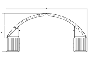 Abri en PVC galvanisé <span class=keywords><strong>de</strong></span> qualité industrielle Baosheng 50x40 pieds, résistant aux déchirures, anti-UV et installation rapide pour chantier <span class=keywords><strong>de</strong></span> construction - Product Image 2