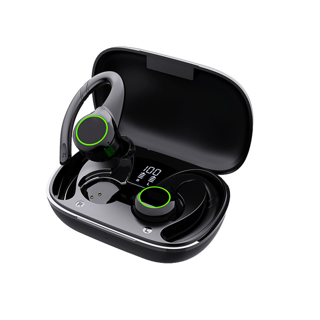 Adjustable Ear Hook Tws bluetooth Wireless Earbuds Waterproof Noise Isolating Stereo Sports Earphone for Outdoor Daily Commuting