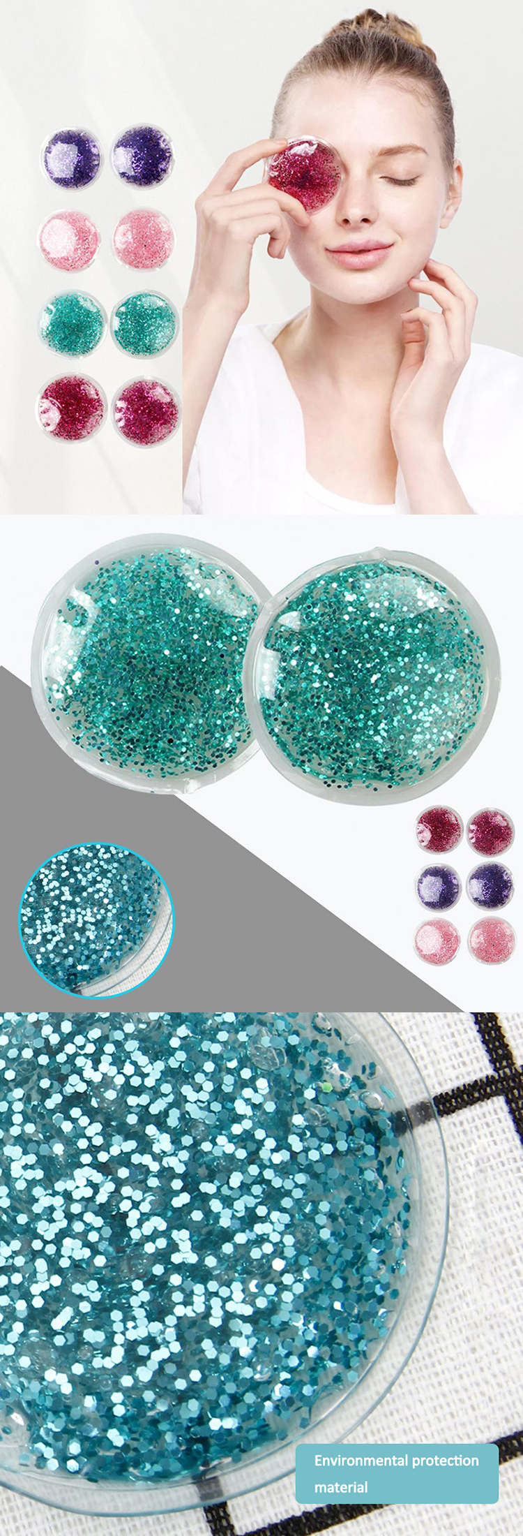 cold promotional comfort cooling gel eye mask tpu gel cool eye pad wholesale