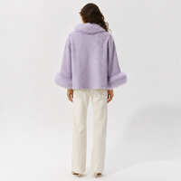 Nouvelle Arrivée 2026 – Manteau en Laine et Cachemire Élégant et Chaud avec Capuche en Fourrure, Écologique, Respirant, Hiver, Doux, Manches Amovibles
