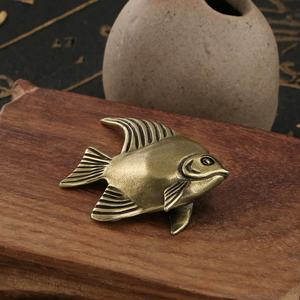 金属工艺品鱼雕像装饰设计黄铜鱼仿真玩具 - Product Image 5