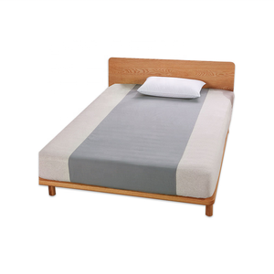 Drap de lit <span class=keywords><strong>demi</strong></span>-lit ONEARTHING en tissu antimicrobien argenté, coton conducteur et argent, ne comprend pas la taie d'oreiller - Product Image 2