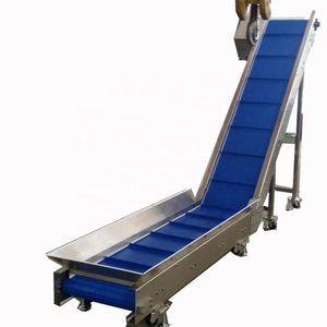 Eğimli plastik modüler bant konveyör Z tipi plaka zincirli konveyör gıda sınıfı bant konveyör - Product Image 1