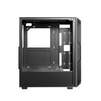 Boîtier PC Gamer Antec AX61 Mid-Tower en alliage d'aluminium perforé avec ports audio frontaux ATX Noir avec fenêtre latérale