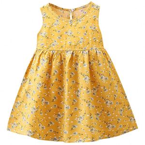 Loses Kleid Kinder Freizeit kleidung Neues Blumenmuster Sommer baumwolle für den Säuglings druck 1-6 Jahre Baby Mädchen Kinder Mädchen - Product Image 1