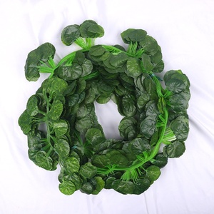 Guirnalda de hojas artificiales <span class=keywords><strong>Malus</strong></span> <span class=keywords><strong>spectabilis</strong></span>, plantas colgantes para dormitorio, boda, fiesta, jardín, hogar, oficina, decoración de pared - Product Image 1