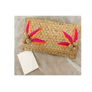 Wholesale Factory Supply Women Fashion Accessory Rattan Handbags with Fancy Style Clutch Bag from Indian Manufacturer