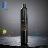 Bouteille d'air haute pression en aluminium BEYIWOD 0,5L 0,7L 1L 200 bars pour paintball PCP 300 bars, filetage M18x1,5