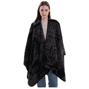 Châle Hijab Musulman Jacquard Long Traditionnel Européen et Américain en Mousseline Anti-Bactérienne, Respirant et Coupe-Vent pour l'Automne - Product Image 3