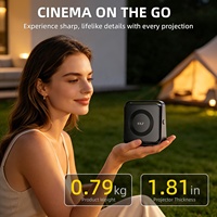 Precio por Pedido al por Mayor: Mini WiFi BT HD 720P Compatible con 4K, Corrección Trapezoidal Automática 360 °   Proyector Portátil Inteligente con Android 14, Giratorio, para Interiores y Exteriores
