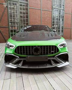 Kit carrosserie en fibre de carbone sèche de style LD pour <span class=keywords><strong>Mercedes</strong></span>-Benz GT63S X290, lèvre avant en fibre de carbone, jupe latérale, diffuseur arrière, spoiler, capot, kit carrosserie - Product Image 6