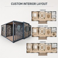 Maison conteneur extensible en acier galvanisé 20ft 40ft, maison modulaire préfabriquée avec terrasse, fabricant certifié CE ISO9001 OEM/ODM