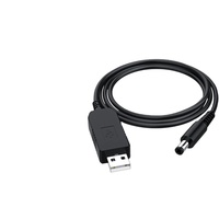 Grosir 5V untuk 12V kabel USB dengan 1m panjang PVC jaket GARIS kualitas baik DC 5V untuk Dc 12V tegangan Step-up kabel konverter